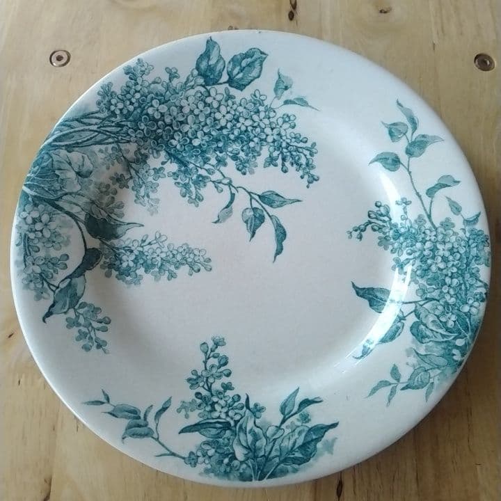 フランスアンティーク　ジアン　LILAS　ディナー皿