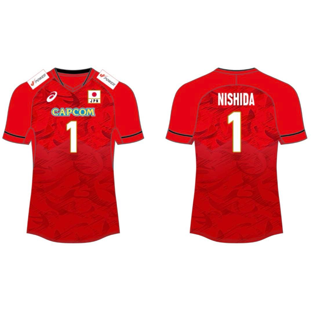 バレーボール日本代表男子西田有志VNLユニフォーム Lサイズ