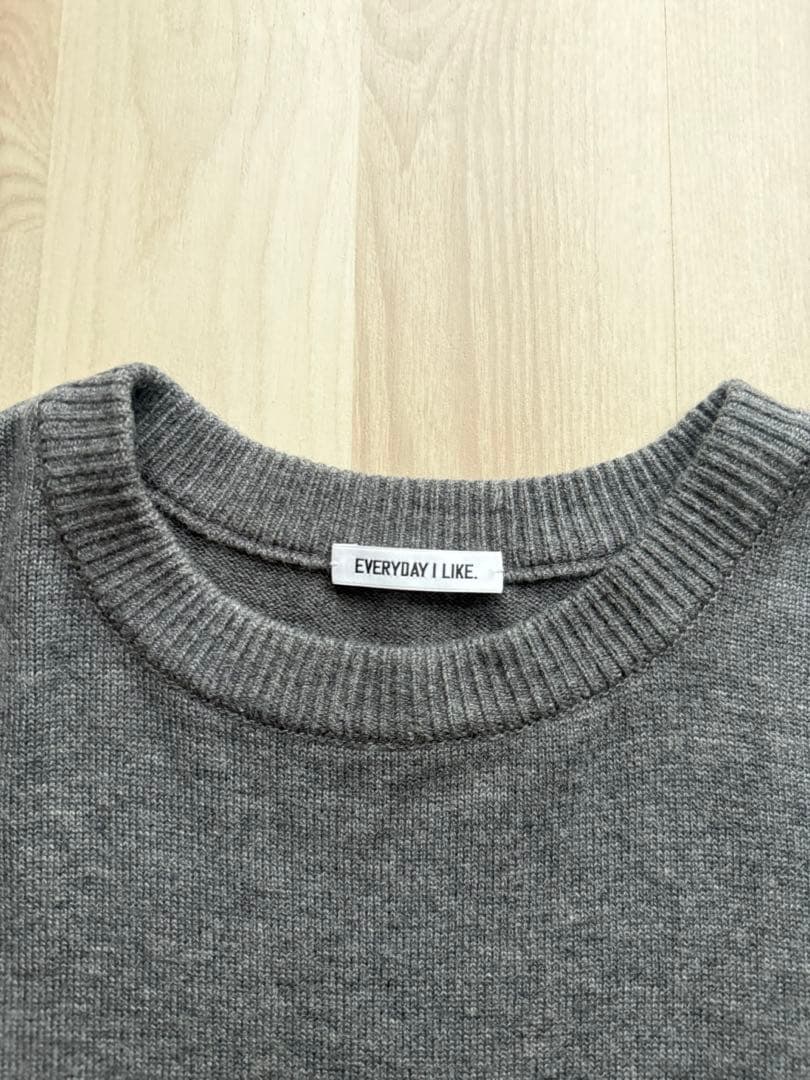 ねるねる様　EVERYDAY LIKE ベーシックニット グレー