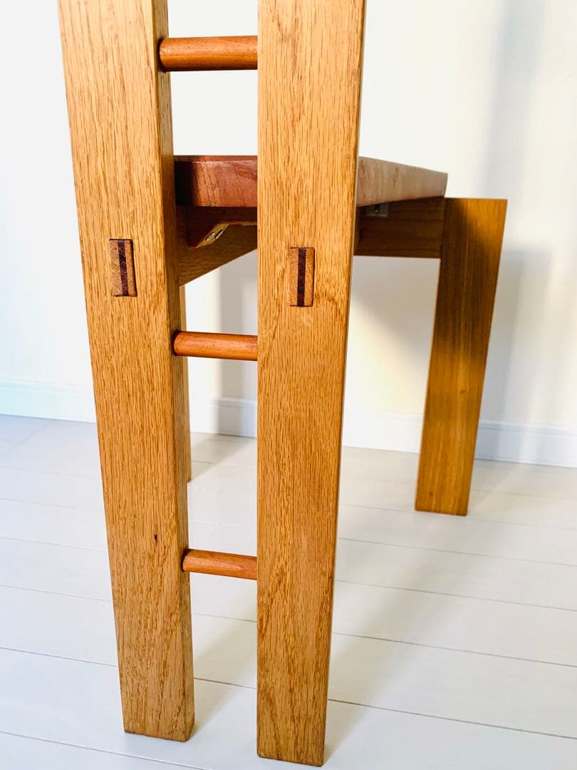 ◆森の工房CHATA◆ハイバックデザインチェア木製 高背椅子 架台