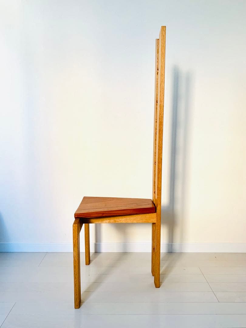 ◆森の工房CHATA◆ハイバックデザインチェア木製 高背椅子 架台