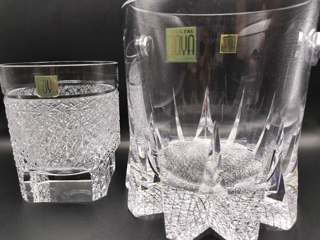 超希少品☆佐々文夫 HOYA ホヤ アイスペール（切子、江戸切子、薩摩切子）