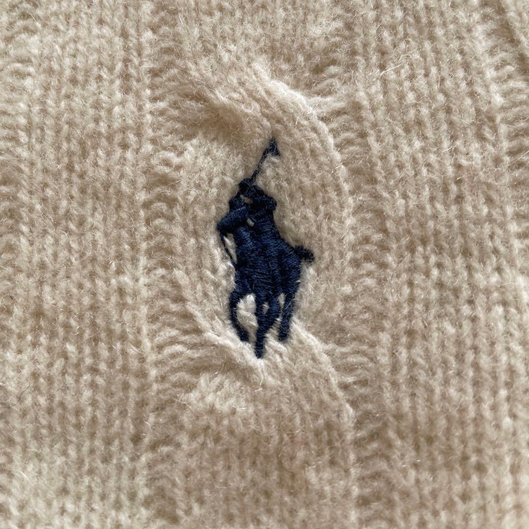 POLO RALPH LAUREN カシミヤ混ウールケーブルニット XS
