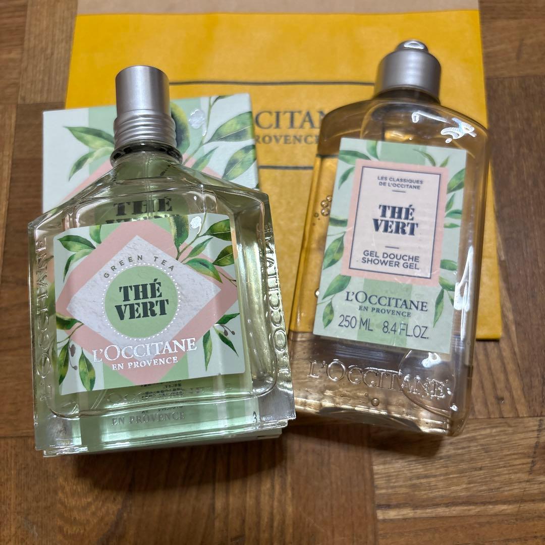 L'Occitane グリーンティーオードトワレ＆シャワージェル