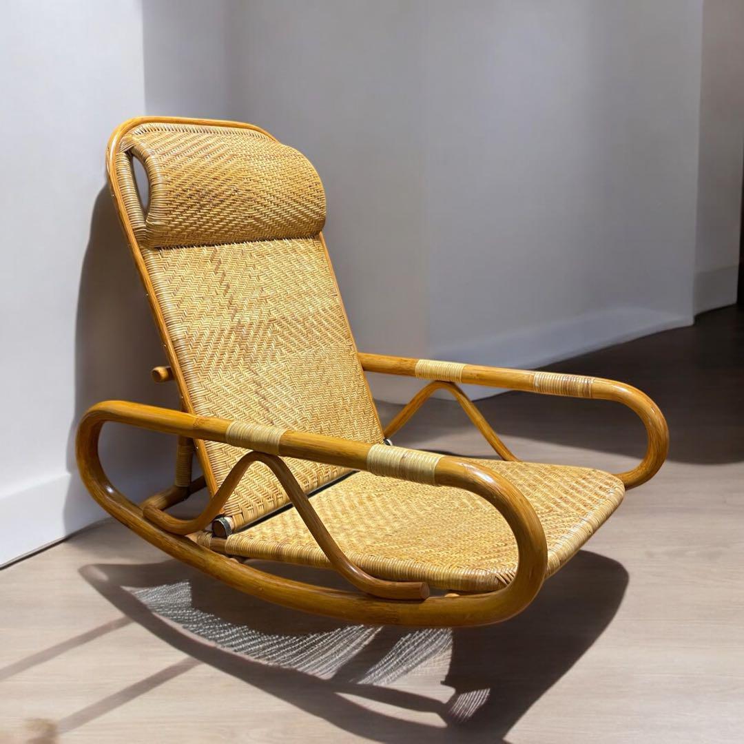 N*a様 ラタンの低めのロッキングチェア　3段階調整可