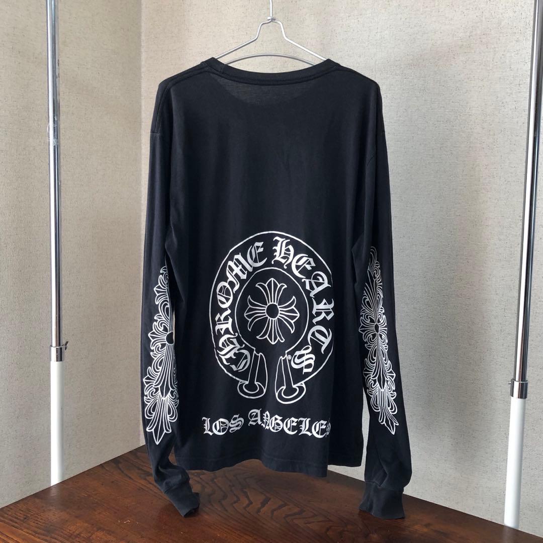クロムハーツ ロンT フローラルクロス ホースシュー XL ブラック LA