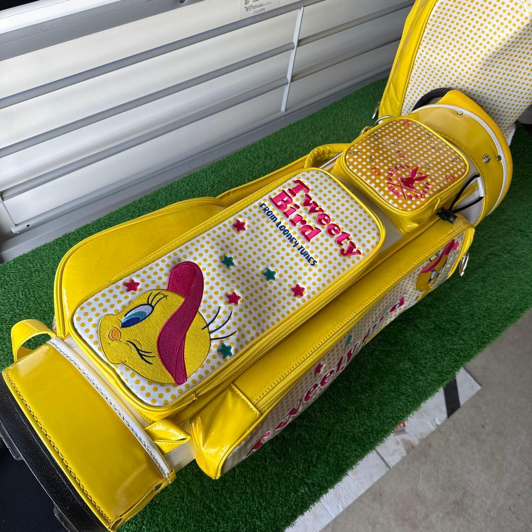 ルーニーチューンズ　キャディバッグ　レディースクラブセット付き