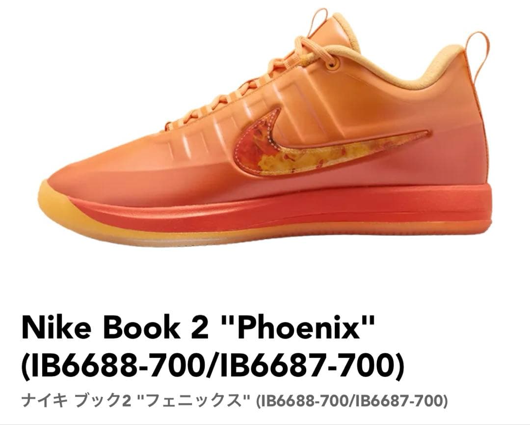 シューズ(男性用) nike book 2