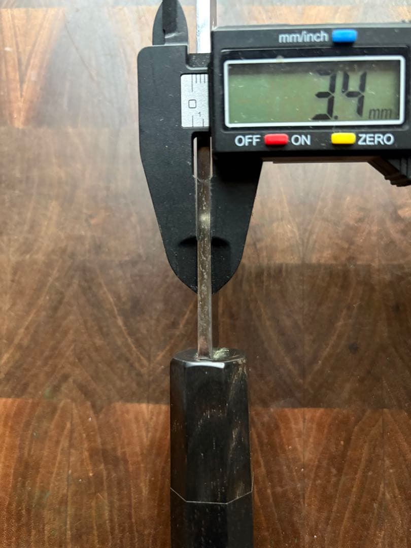 堺　實光刃物　arata 青鋼　片刃 牛刀　210mm 包丁　霞　和包丁　黒檀