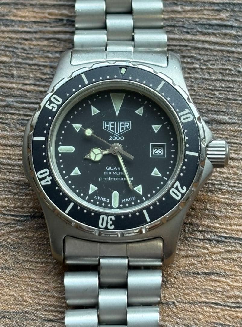 美品 HEUER ホイヤー 973.015 TAG HEUER ブラック