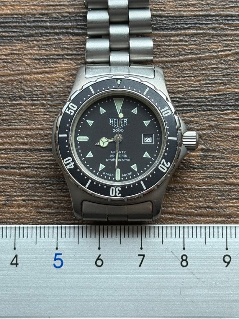 美品 HEUER ホイヤー 973.015 TAG HEUER ブラック