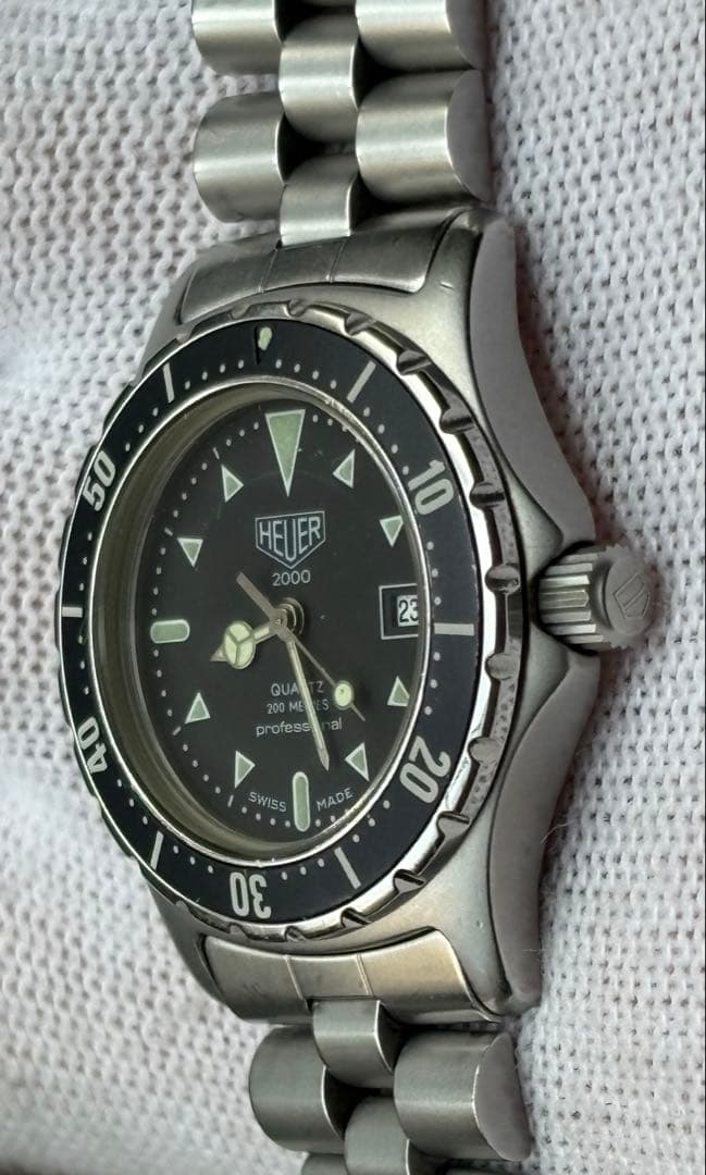 美品 HEUER ホイヤー 973.015 TAG HEUER ブラック