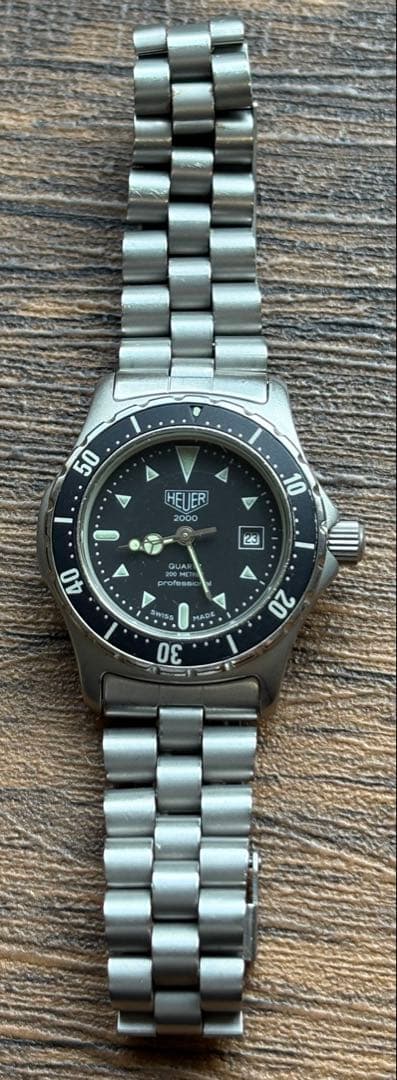 美品 HEUER ホイヤー 973.015 TAG HEUER ブラック