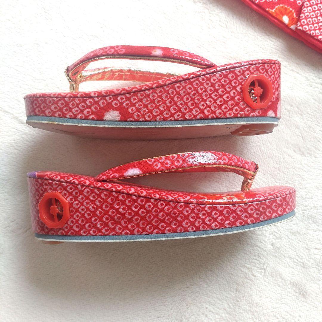 七五三　着物5点セット　3歳　90〜100cm　女の子　赤