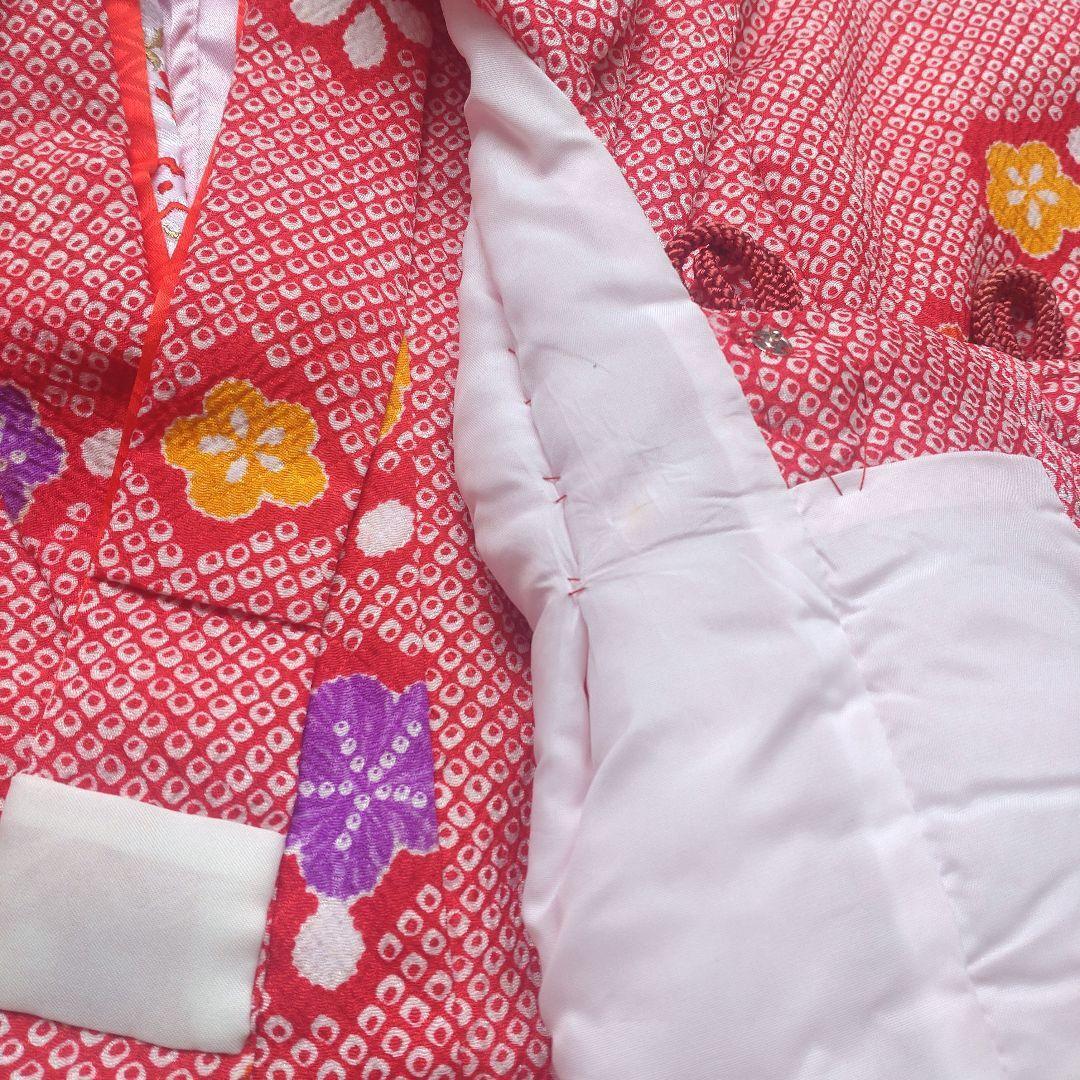 七五三　着物5点セット　3歳　90〜100cm　女の子　赤
