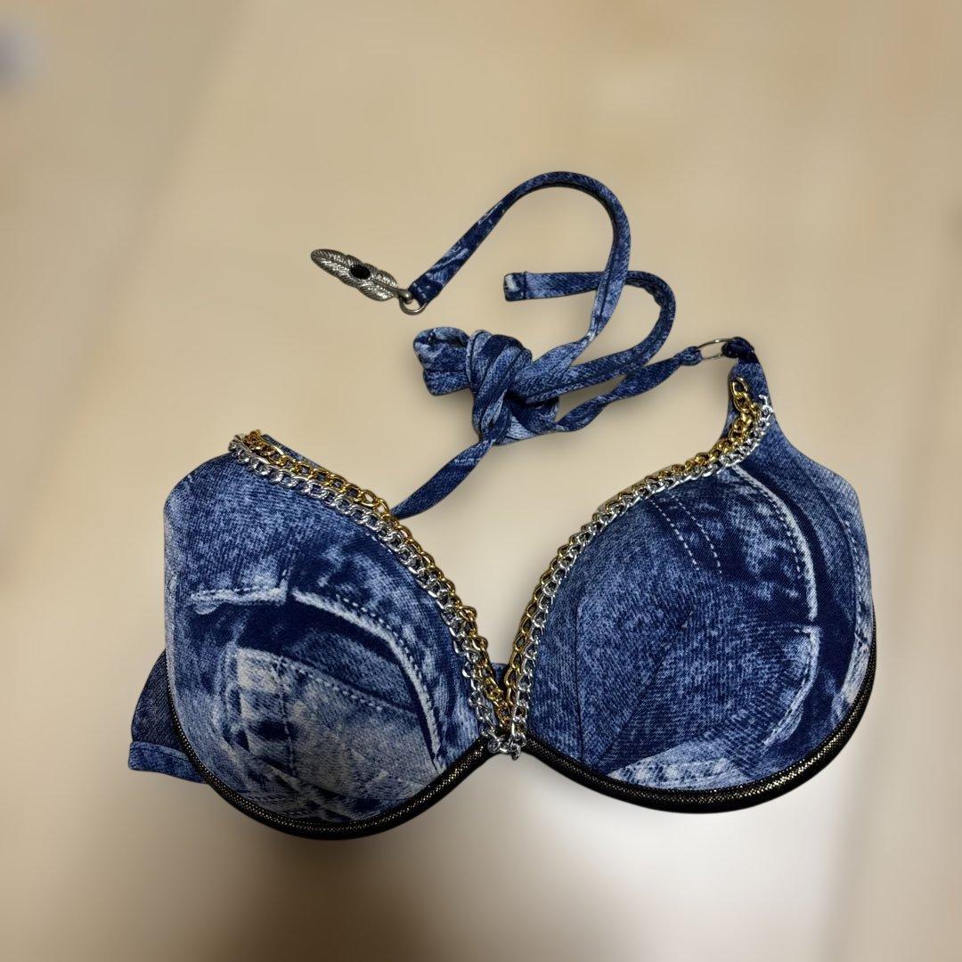 d.i.aデニム風チェーン付きミセブラ