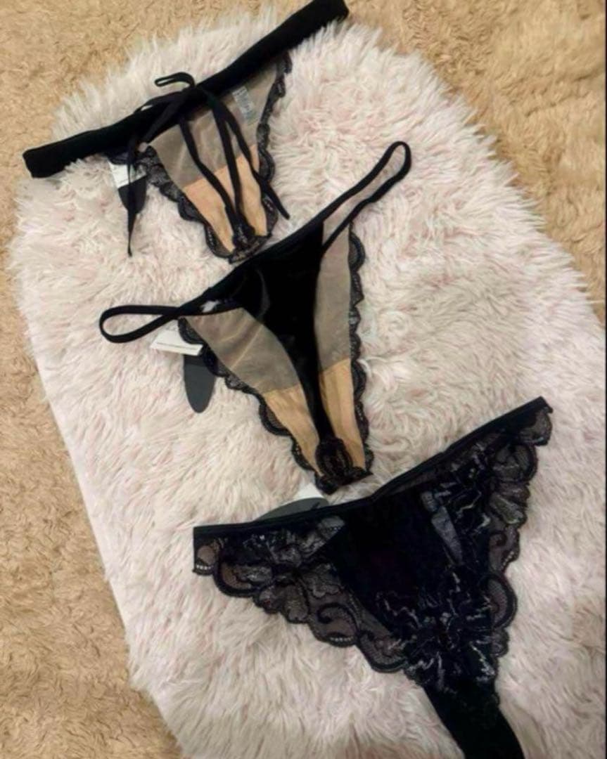 仮専用②【モデル掲載 ベロア×上品レース】annebra アンブラ