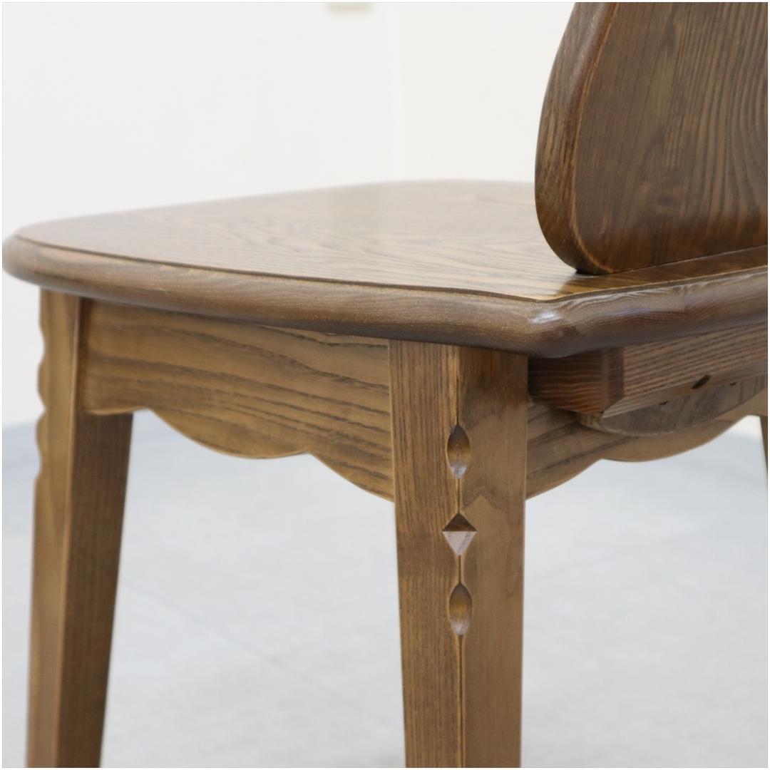 パリの雑貨屋 F-970 ネコチェア 椅子 木製 天然木 タモ材 玄関 チェア