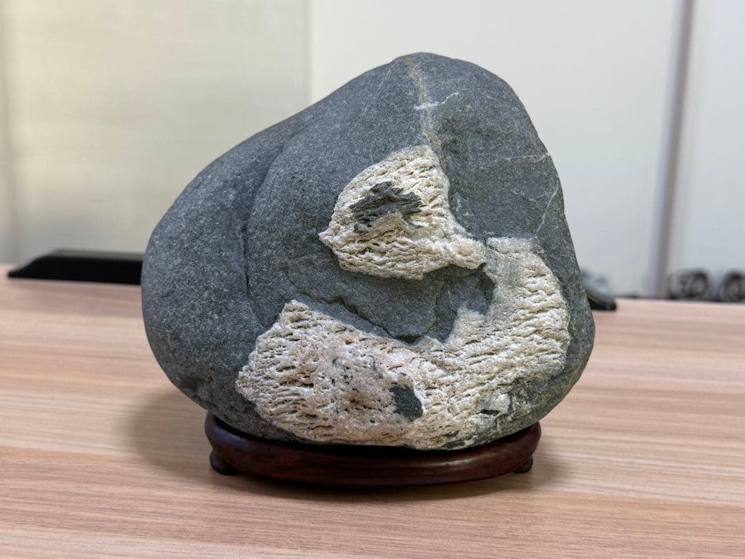 日本一美しい川の石 仁淀川石 青石 水石 紋様石 鑑賞石 自然石 銘石 天然石