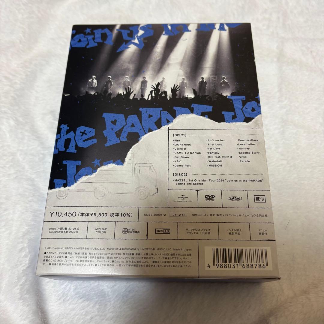MAZZEL \"Join us in the PARADE\" 初回限定盤DVD