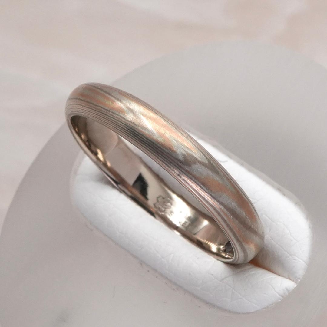 ★杢目金屋★ 恋桜 マリッジリング ゴールド シルバー