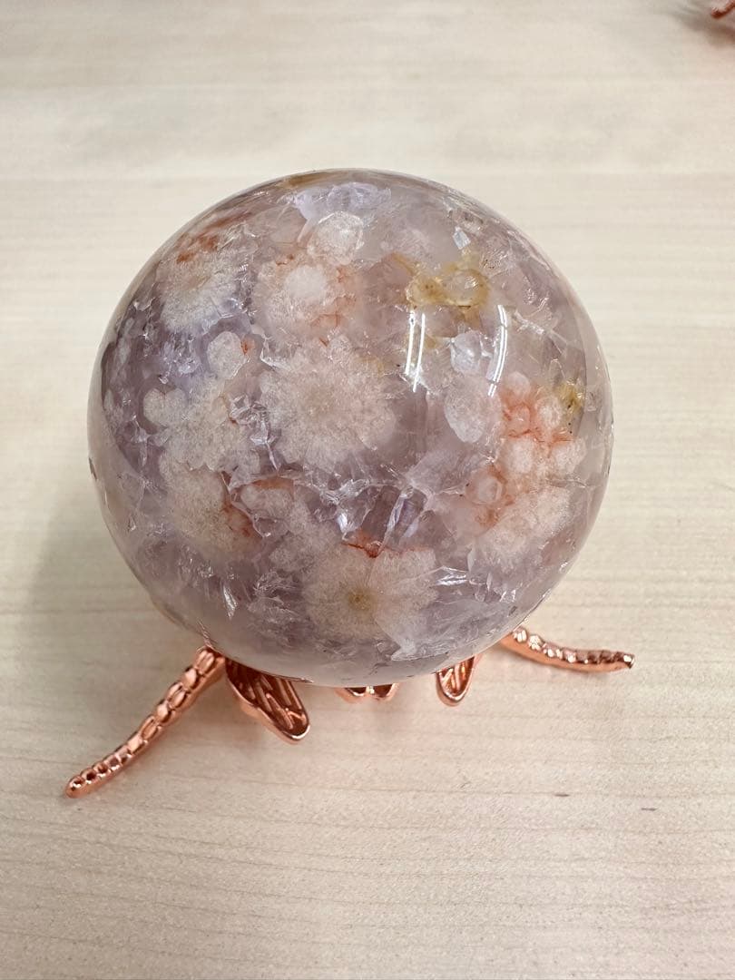 新　ピンクアメジスト　アメジスト　スフィア　丸玉