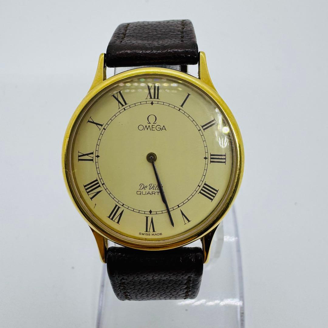 ✨OMEGA✨オメガ✨デヴィル✨ゴールド✨クォーツ✨1365✨腕時計✨