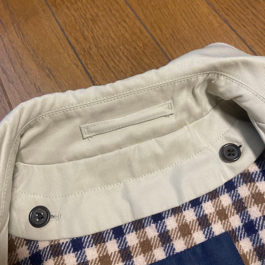 アクアスキュータム ステンカラーコート 38 イギリス製