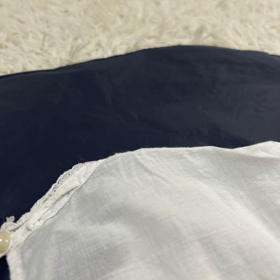 45R インドカディのタックdeTシャツ 綿100% 総ピンタック レース 刺繍