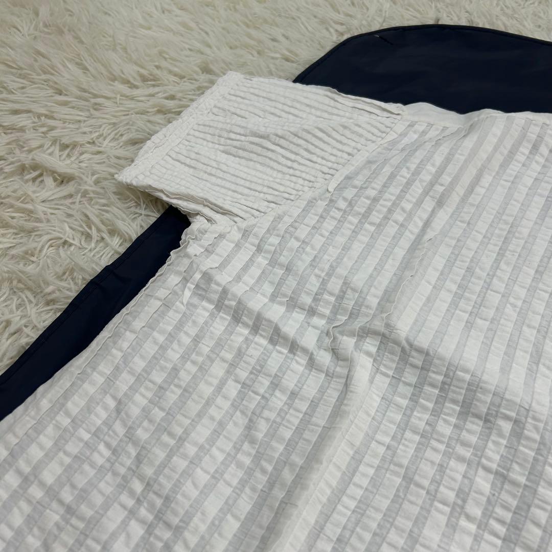 45R インドカディのタックdeTシャツ 綿100% 総ピンタック レース 刺繍