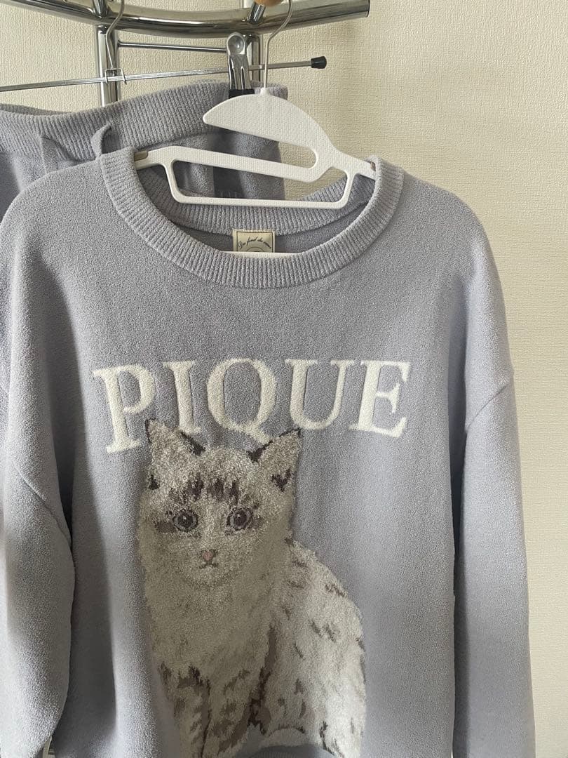 gelato pique ジェラートピケ 猫 プリント ルームウェアセット