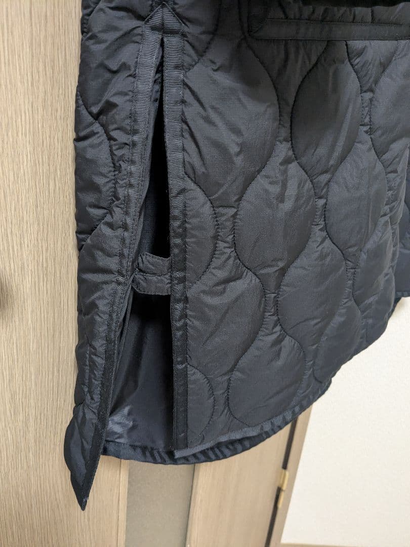 別注 WILD THINGS×TOMORROWLAND キルティングコート 黒