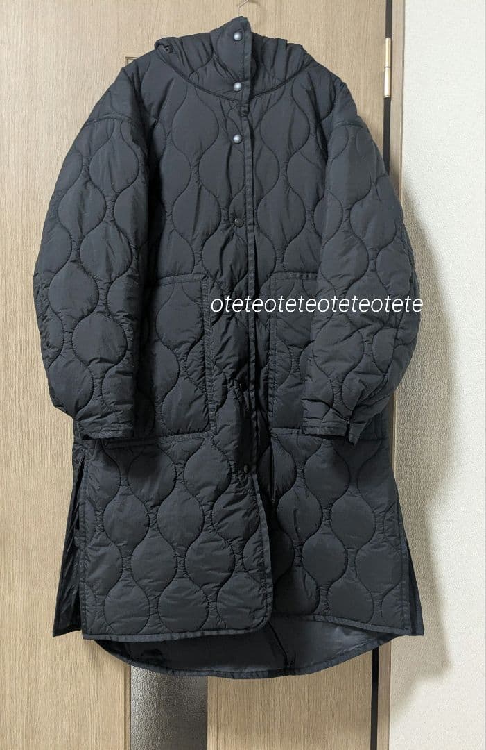 別注 WILD THINGS×TOMORROWLAND キルティングコート 黒