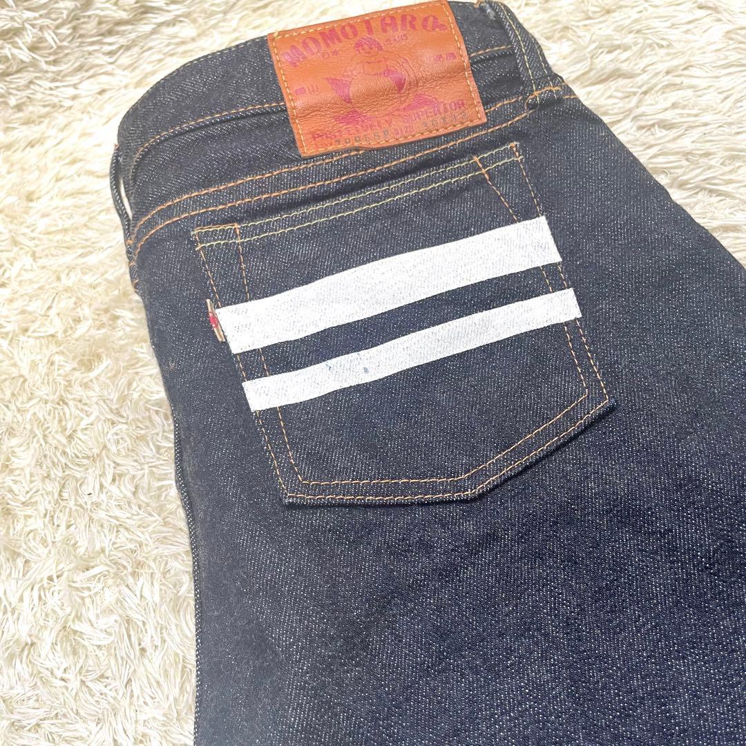 桃太郎ジーンズ　デニム　ジーンズ　濃紺　【美品】 7005sp w30 ピンク