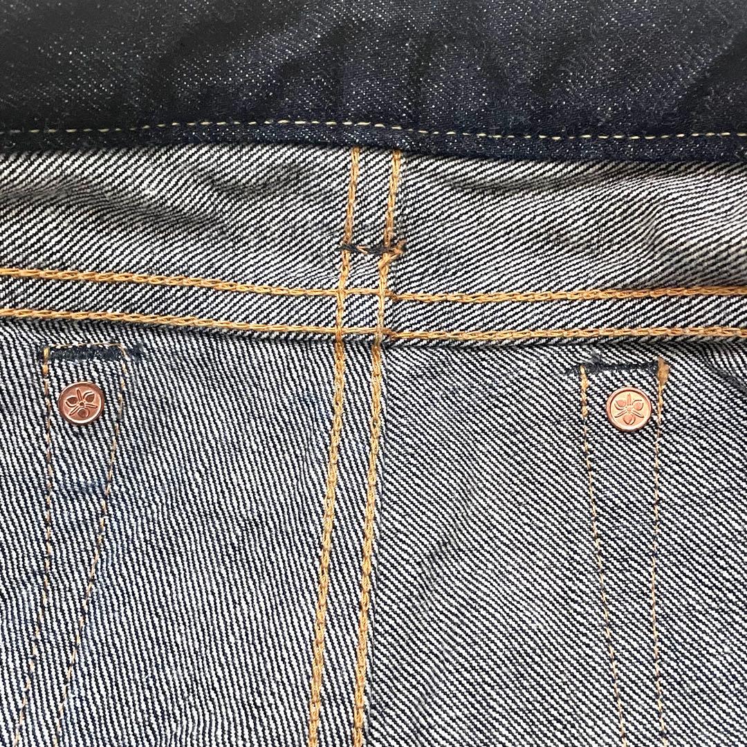 桃太郎ジーンズ　デニム　ジーンズ　濃紺　【美品】 7005sp w30 ピンク