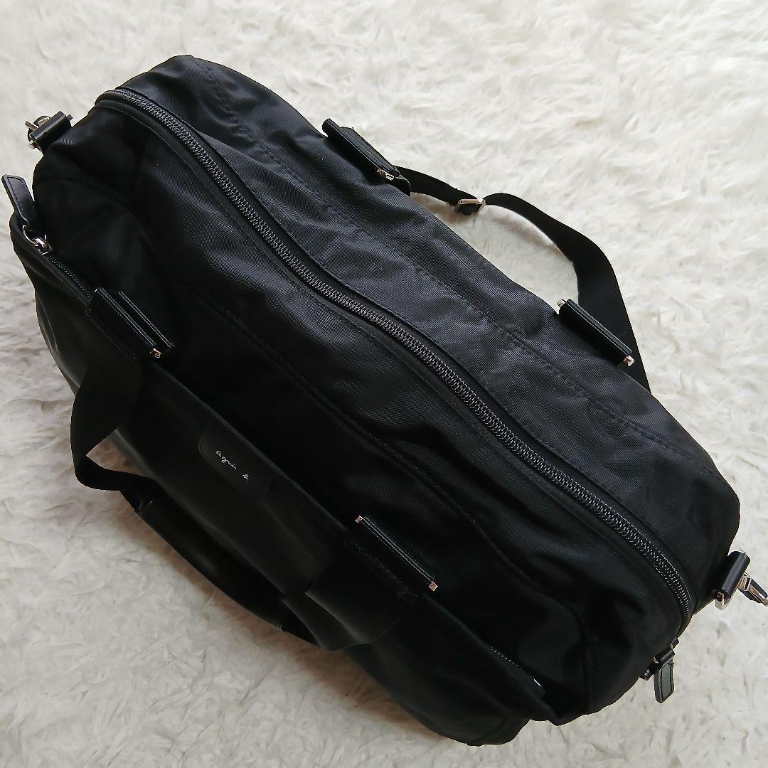 【極美品】【agnes b.】ナイロン 2wayボストンバッグ My bag