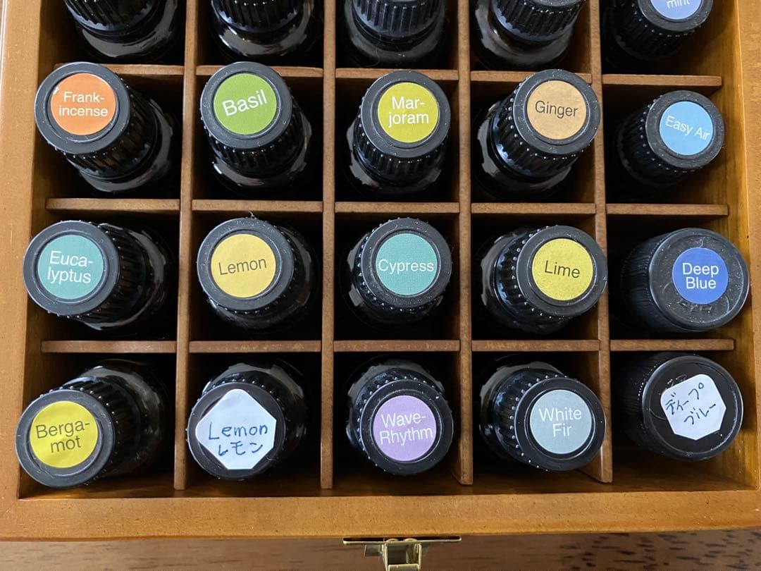 ドテラ精油15ml 21本 5ml 11本、サルベル、ケース付 入浴剤や石鹸作り