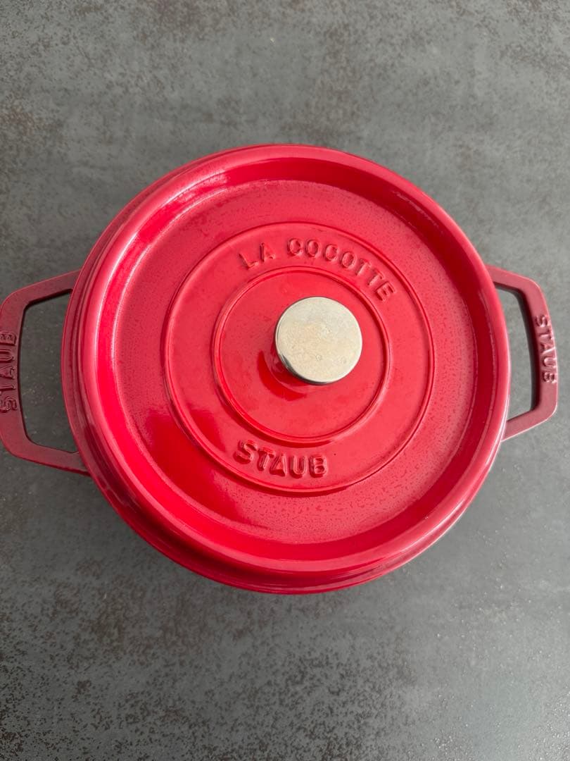 STAUB ストウブ ピコ・ココット ラウンド 22cm チェリーレッド
