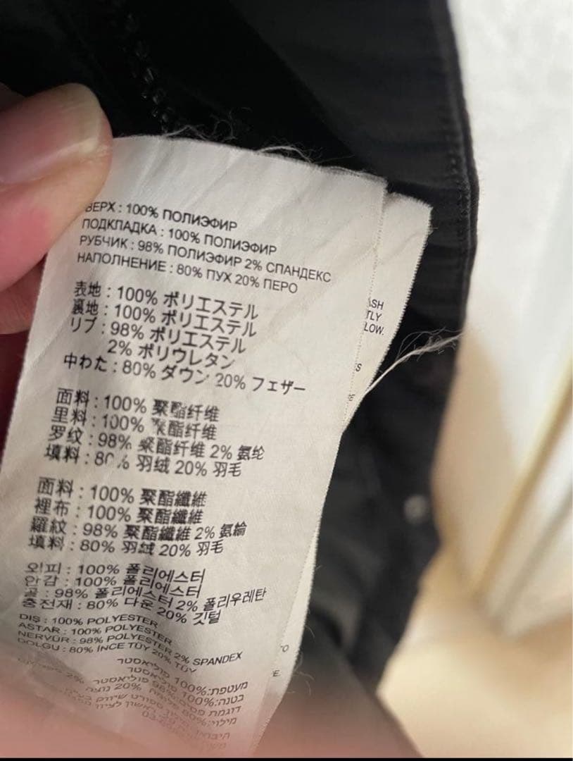 new balance フード付きダウンコート Sサイズ ダークグレー