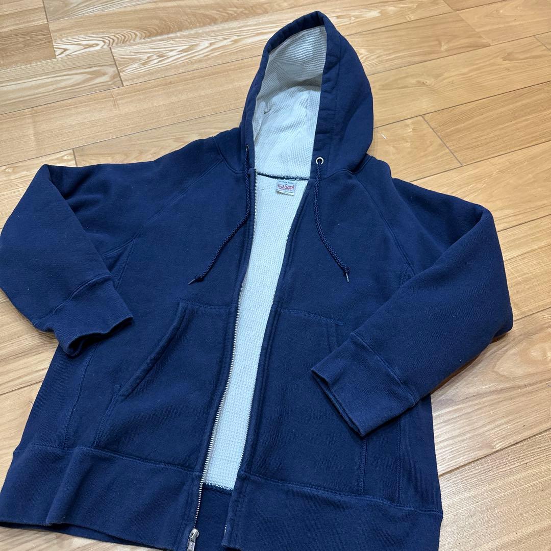 CAMBER ネイビー フルジップパーカー L