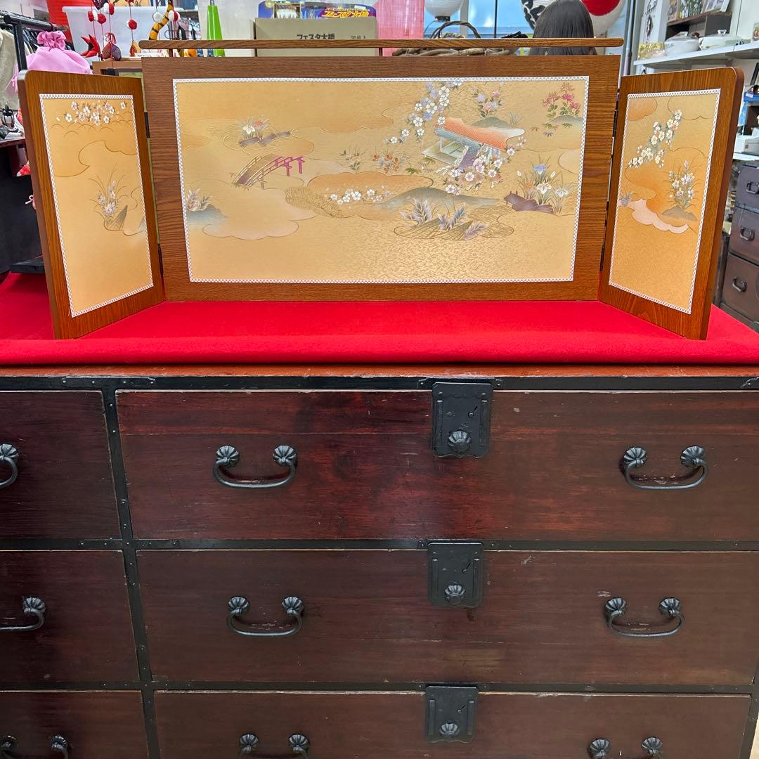 【405】ひな祭り飾り＊13号木製屏風