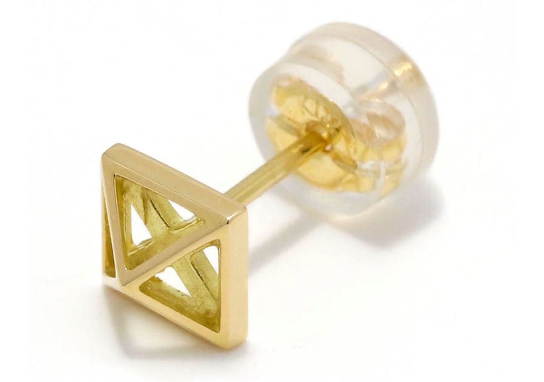 シンパシーオブソウル オープンスタッズピアス - K18イエローゴールド