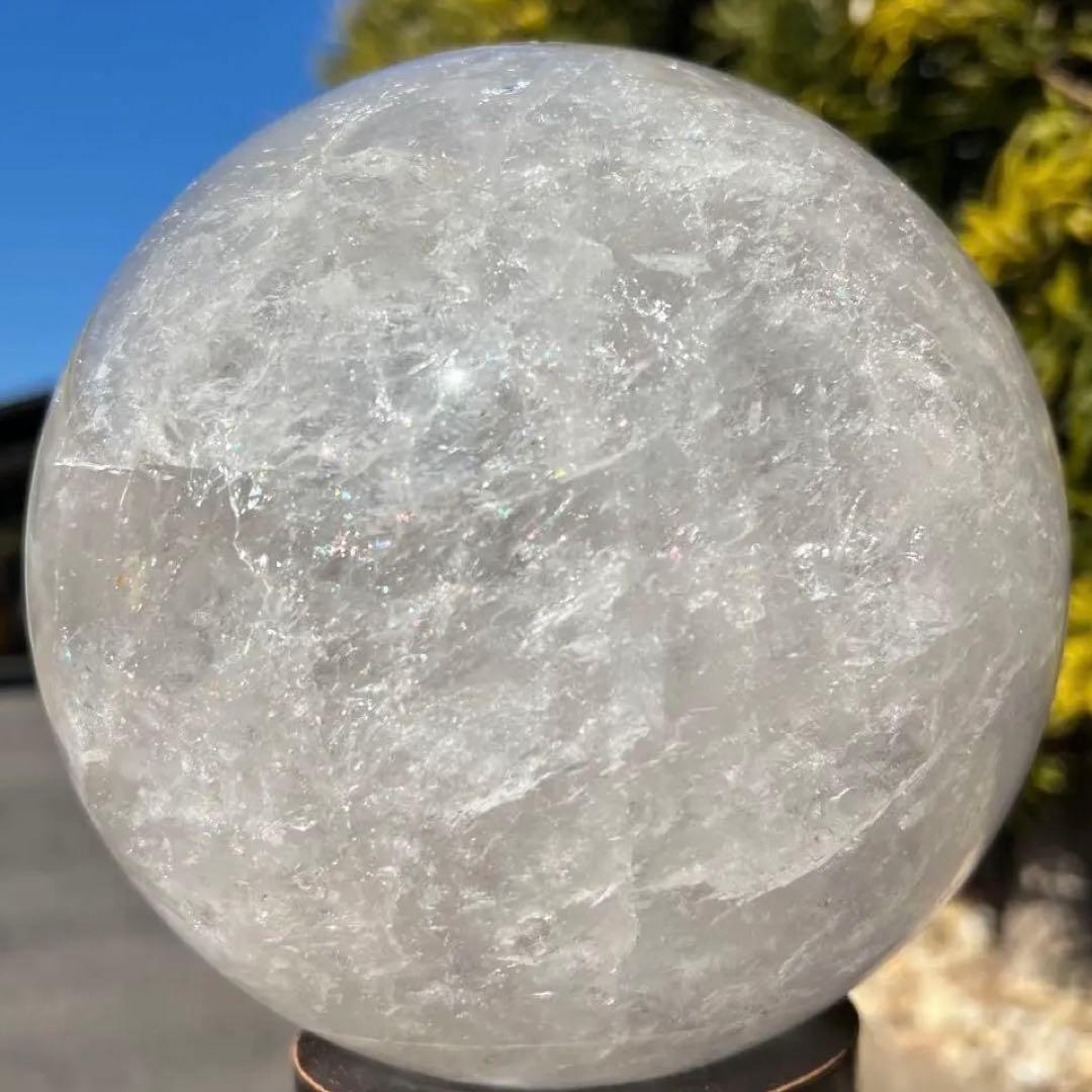 ☆限定一点物☆究極のお宝品 極上家宝級 大宝珠☆極大 本水晶 丸玉 天然石