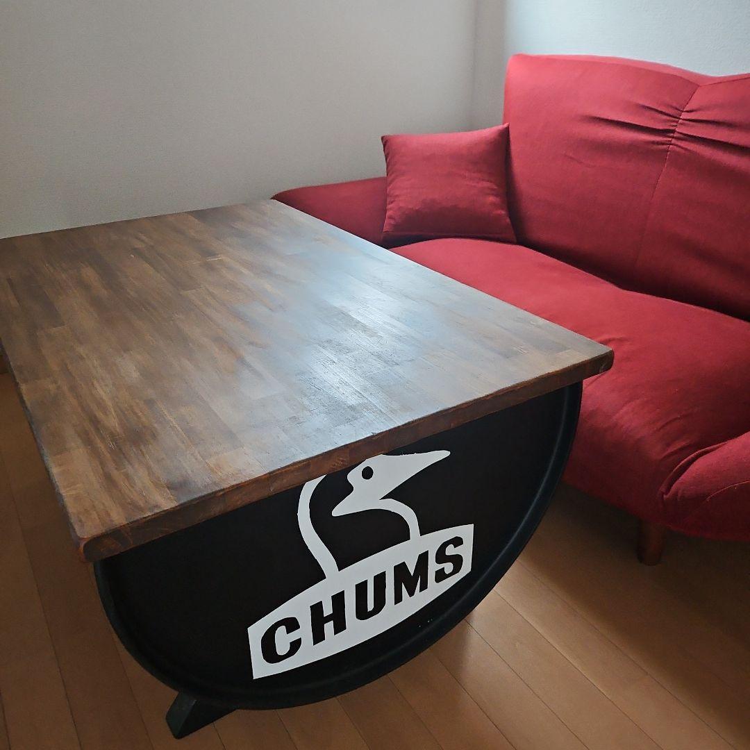 ハンドメイド　 チャムス風　ドラム缶テーブル