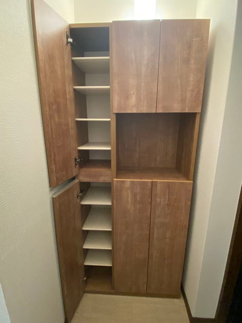 再値下！LOWYA 国産シューズラック ミラー付き※ たのメル便送料含む