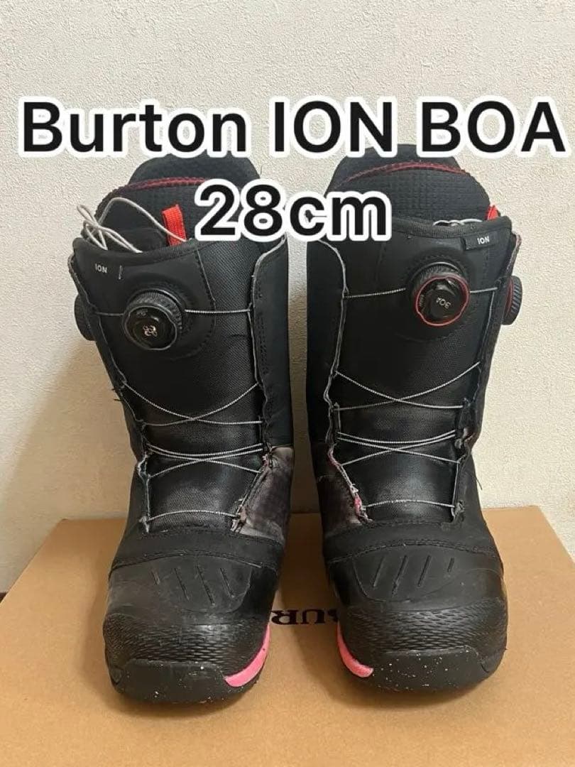 BURTON ION BOA バートンアイオンボアブラック/レッド スノボブーツ