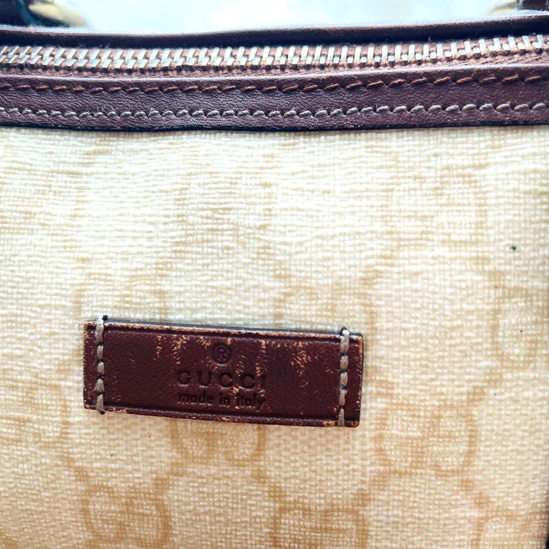 専用꧁美 品꧂ GUCCI グッチ ミニボストン GGスプリーム ハンドバッグ