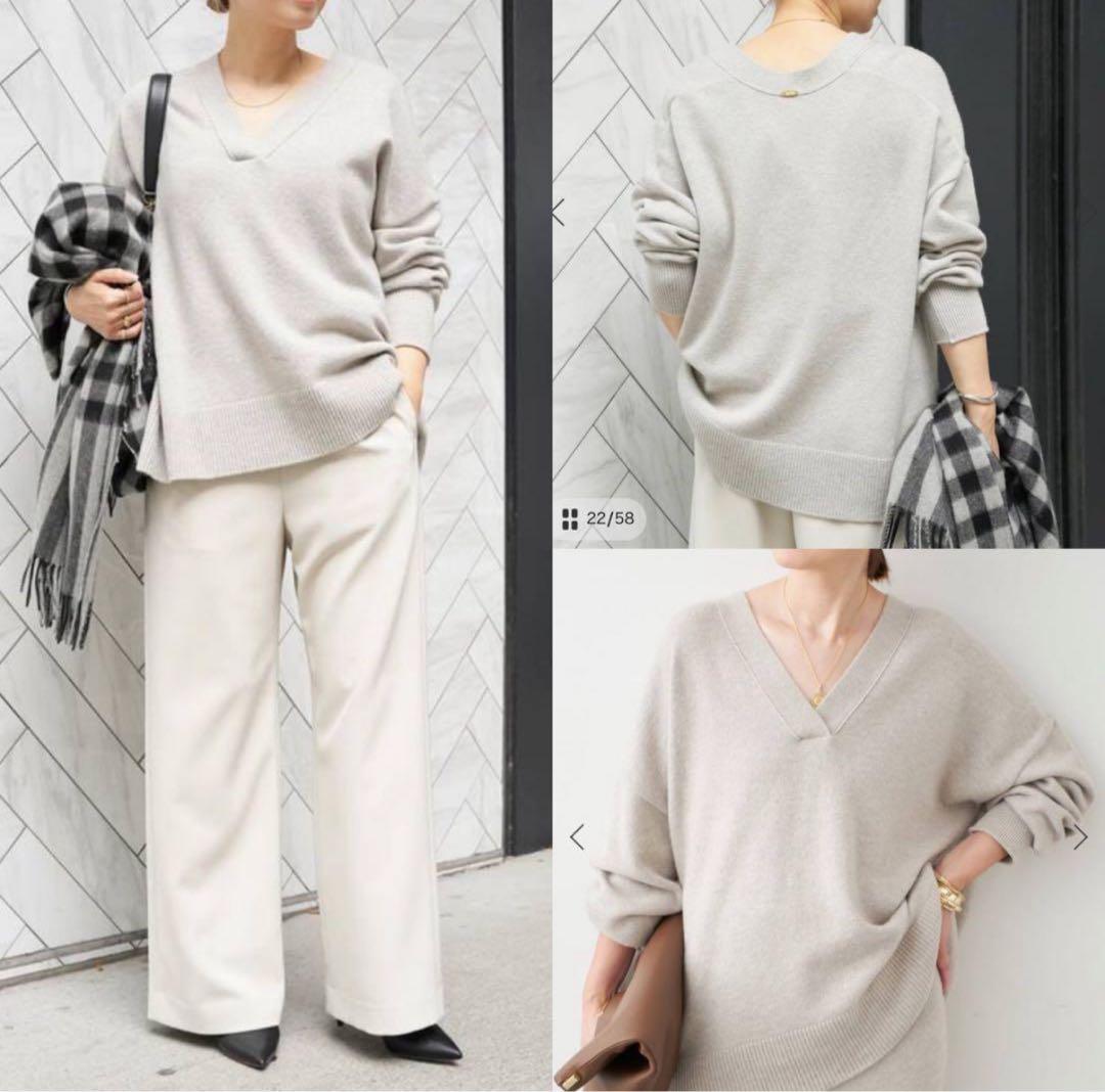 Deuxieme Classe 24AW OLBIA Vネック プルオーバー