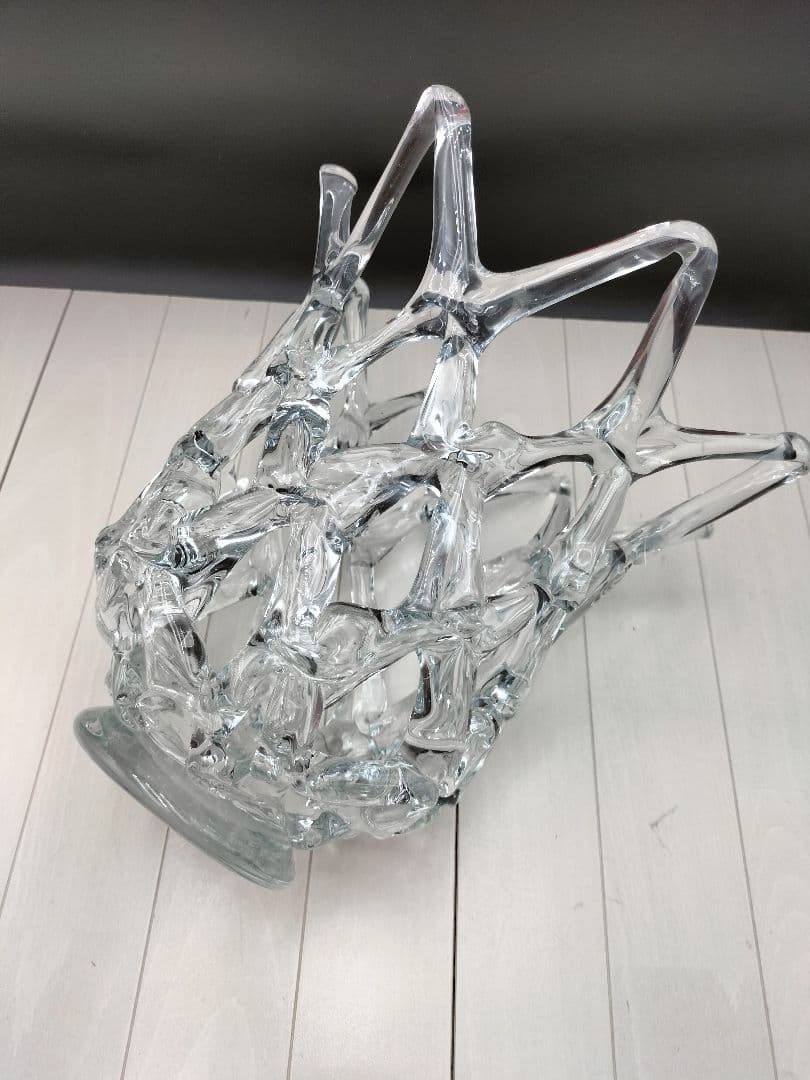 ガラスフラワーベース◆インテリア雑貨◆置物◆オブジェ◆I−2507FB20