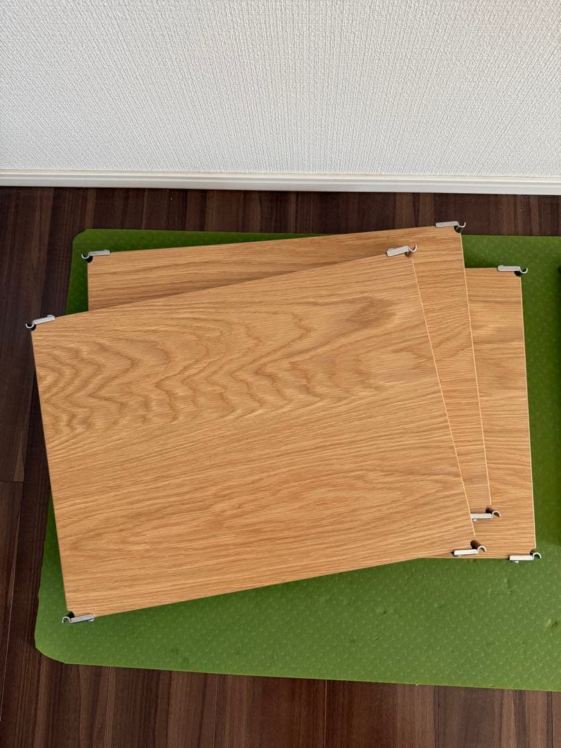 無印シェルフ 追加棚　オーク材　幅56cmタイプ用棚板セット 4枚